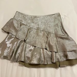 Zara Metallic Sparkle Skirt